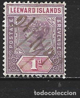 Sellos: LEEWARD COLONIA BRITANICA YVERT NUM. 2 USADO