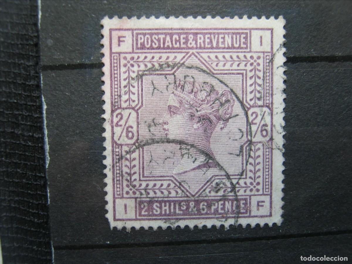Sellos: GRAN BRETA&Ntilde;A REINA VICTORIA 1883-84 YVERT 86 USADO LEVE CORTECITO LATERAL.