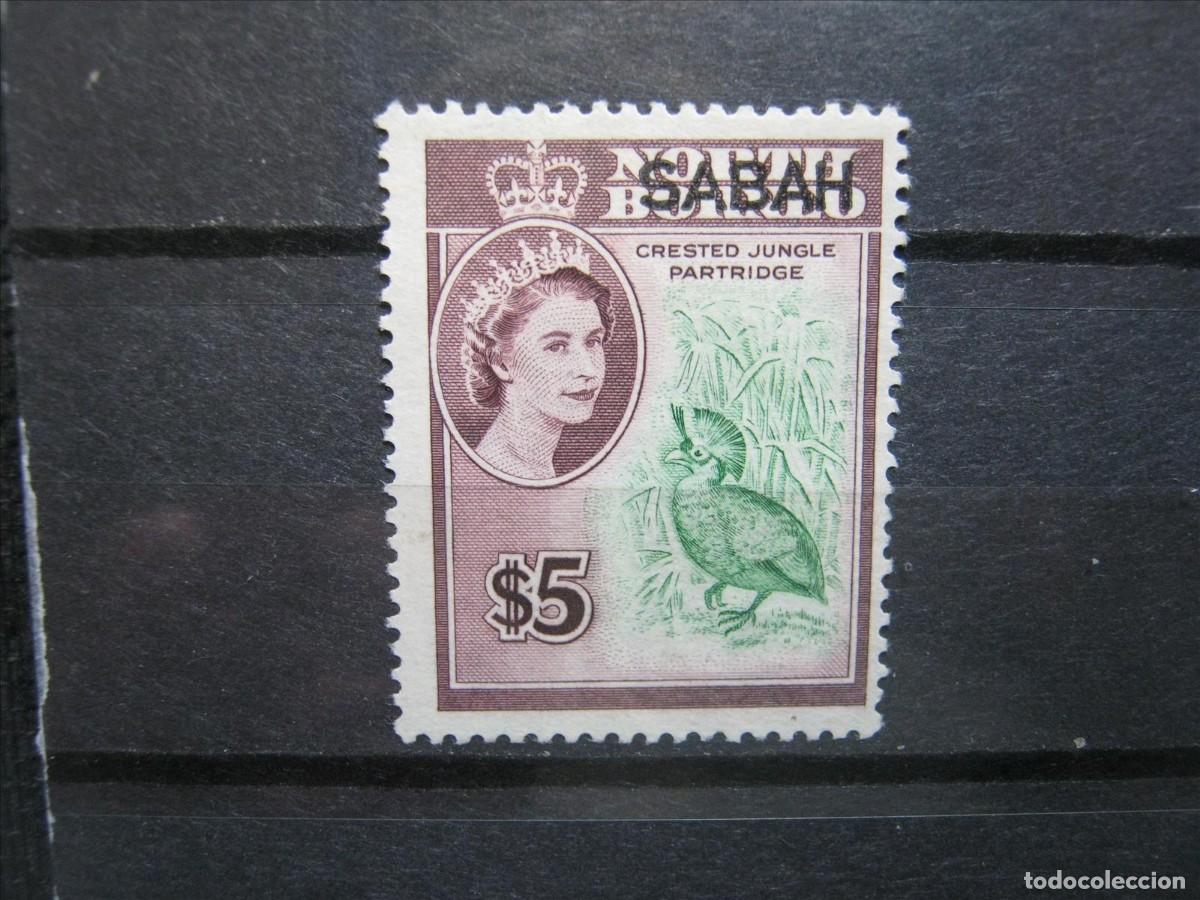Sellos: SABAH COLONIA INGLESA 1964 YVERT 15 NUEVO SIN GOMA LUJO.
