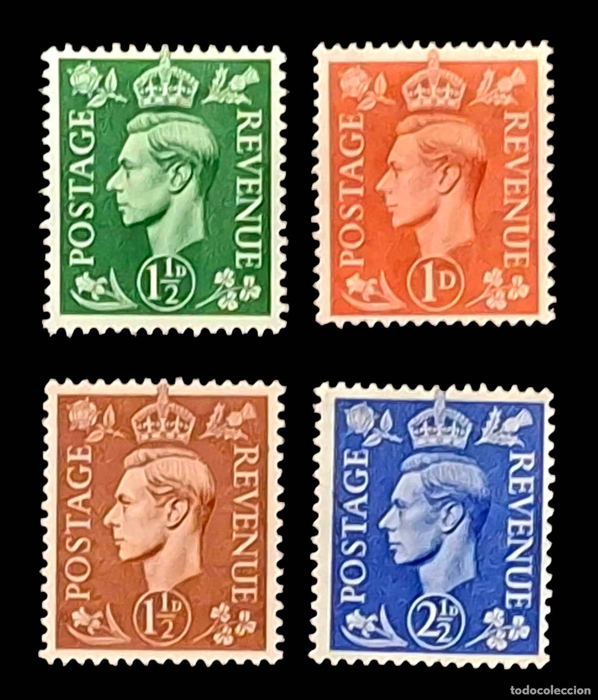 Sellos: 1937-1940, POSTAGE REVENUE, de Reino Unido UK