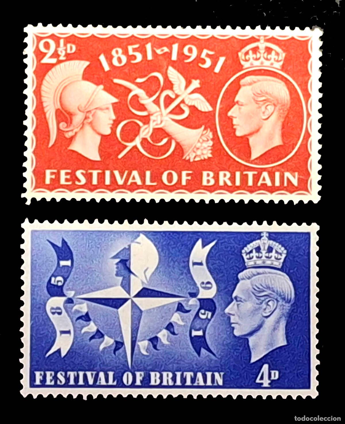 Sellos: 1951 Festival of Britain, Reino Unido UK