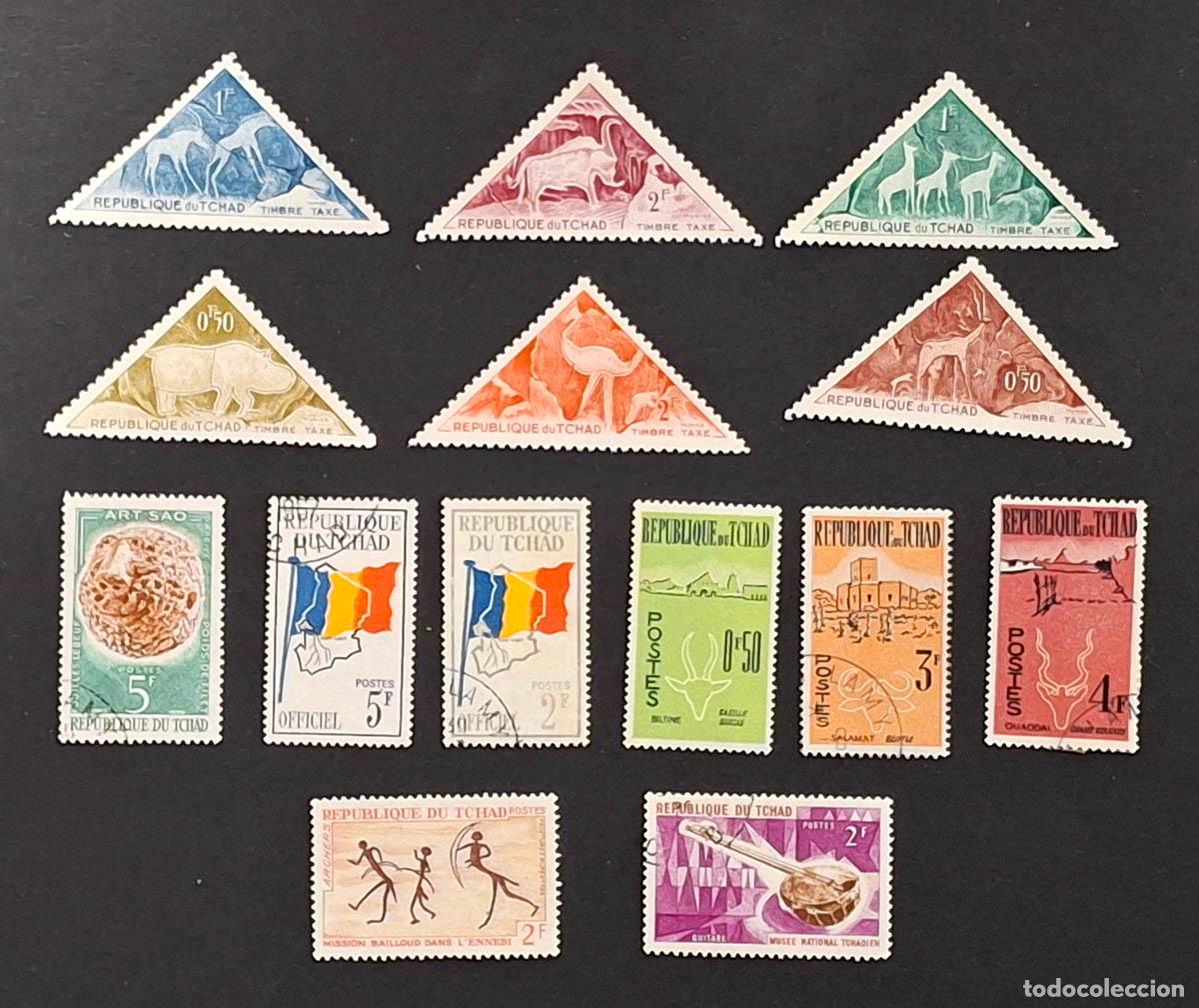 Sellos: 14 sellos de Chad Tchad