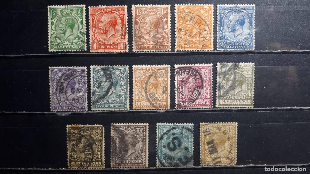 Sellos: Gran Breta&ntilde;a. A&Ntilde;O 1912. &deg;. Yvert 139/52. Falta 150A