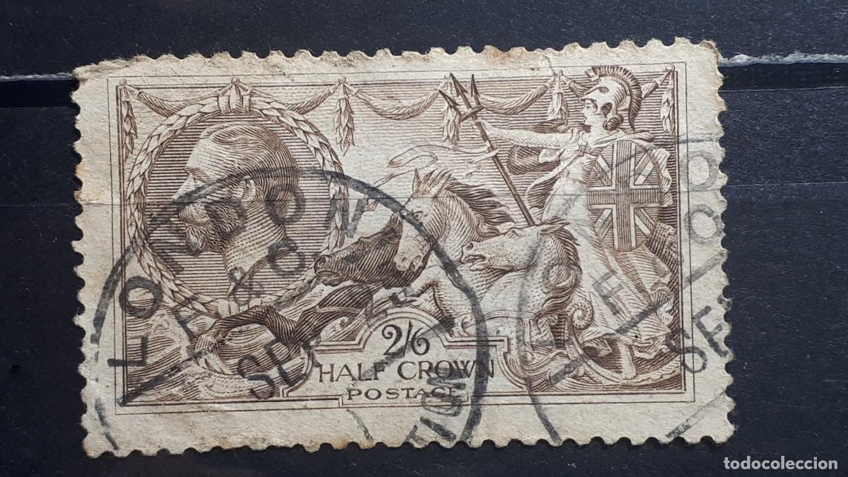 Sellos: GRAN BRETA&Ntilde;A. A&Ntilde;O 1912. &deg;. YVERT 153