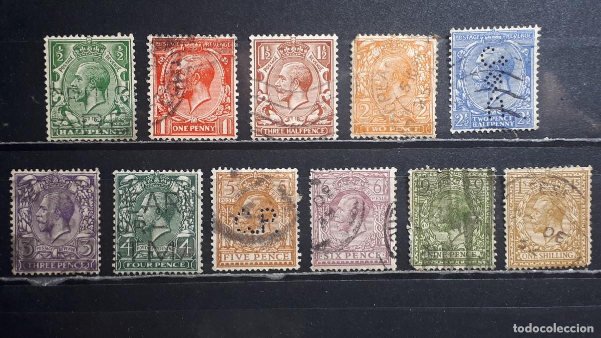 Sellos: GRAN BRETA&Ntilde;A. A&Ntilde;O 1924. &deg;. YVERT 159/70, falta 169