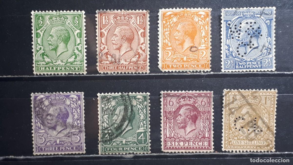Sellos: GRAN BRETA&Ntilde;A. A&Ntilde;O 1924. &deg;. YVERT 159/70, falta 160, 166, 168, 169.
