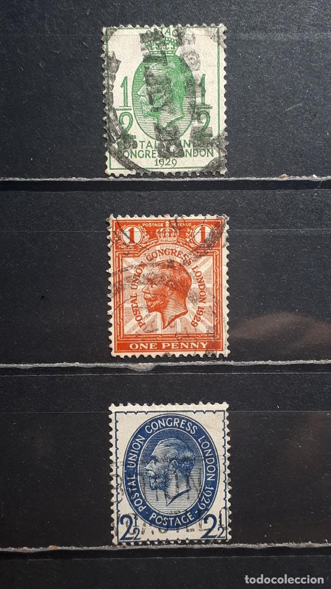 Sellos: GRAN BRETA&Ntilde;A. A&Ntilde;O 1929. &deg;. YVERT 179, 180, 182.