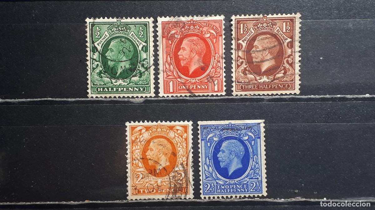 Sellos: GRAN BRETA&Ntilde;A. A&Ntilde;O 1934-6. &deg;. YVERT 187/91