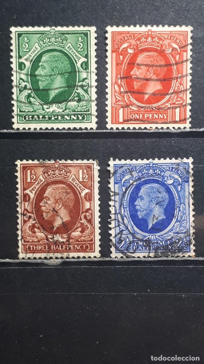 Sellos: GRAN BRETA&Ntilde;A. A&Ntilde;O 1934. &deg;. YVERT 187/9, 191.