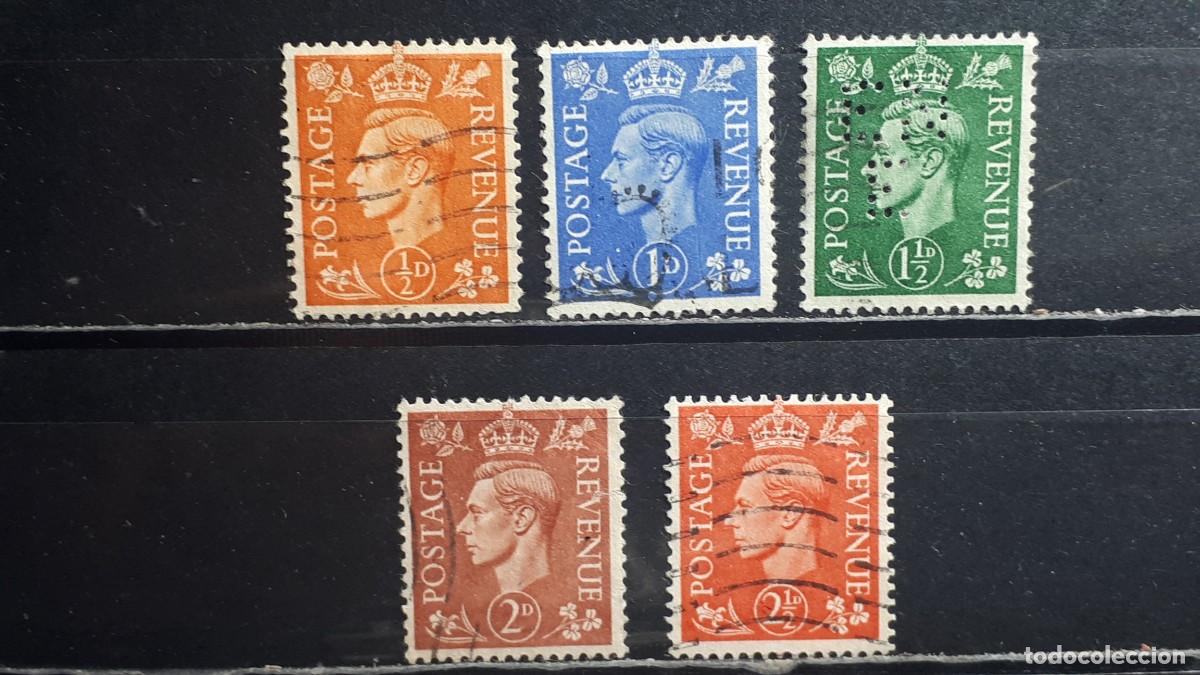 Sellos: GRAN BRETA&Ntilde;A. A&Ntilde;O 1951. &deg; YVERT 251/5