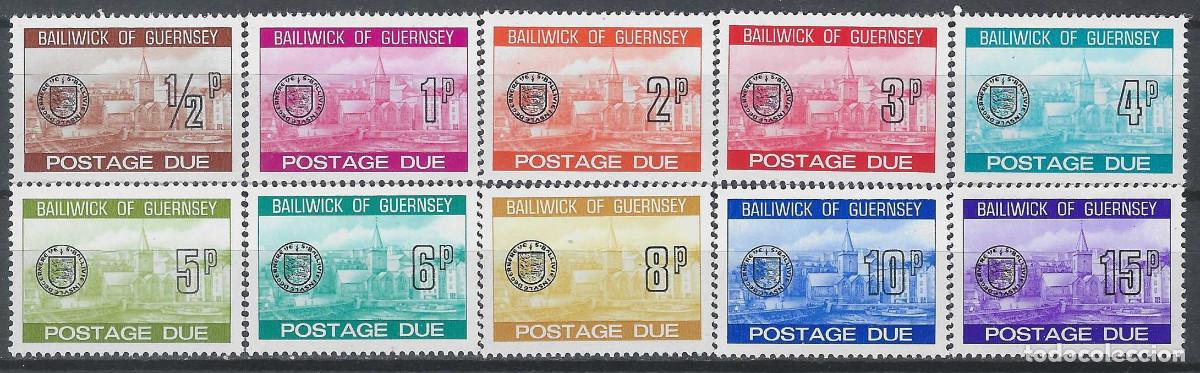 Sellos: GUERNSEY 1977 - SELLOS DE FRANQUEO, PUERTO DE ST. PETER, S.COMPLETA - MNH**