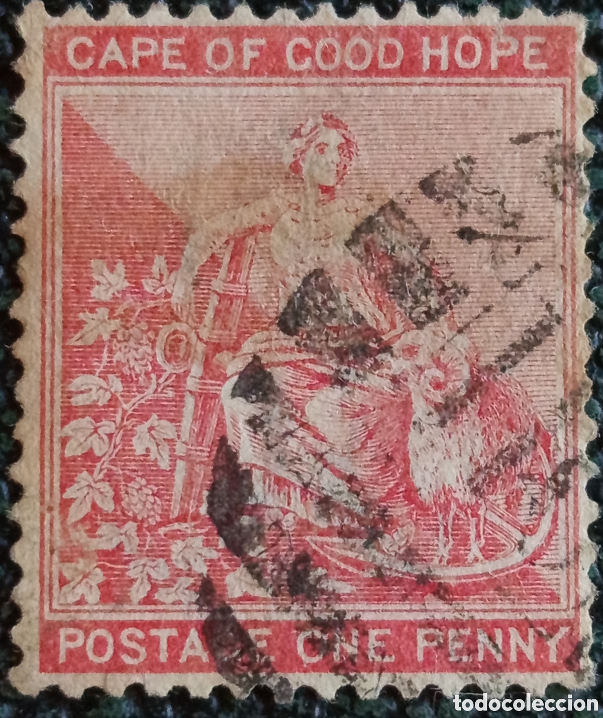Sellos: Sello Cabo Buena Esperanza 1882 Esperanza 1d Usado - Cat&aacute;logo SG #49 / Scott #24