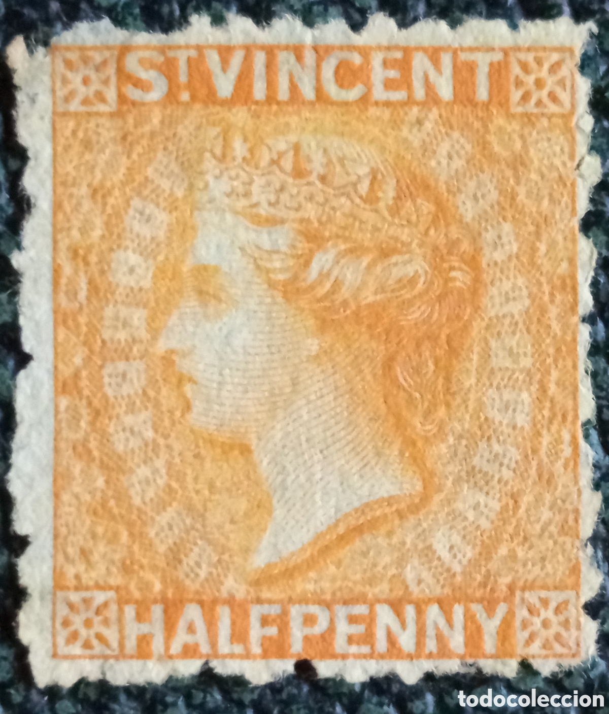 Sellos: San Vicente Reina Victoria &frac12;d naranja nuevo MH - Cl&aacute;sico 1881