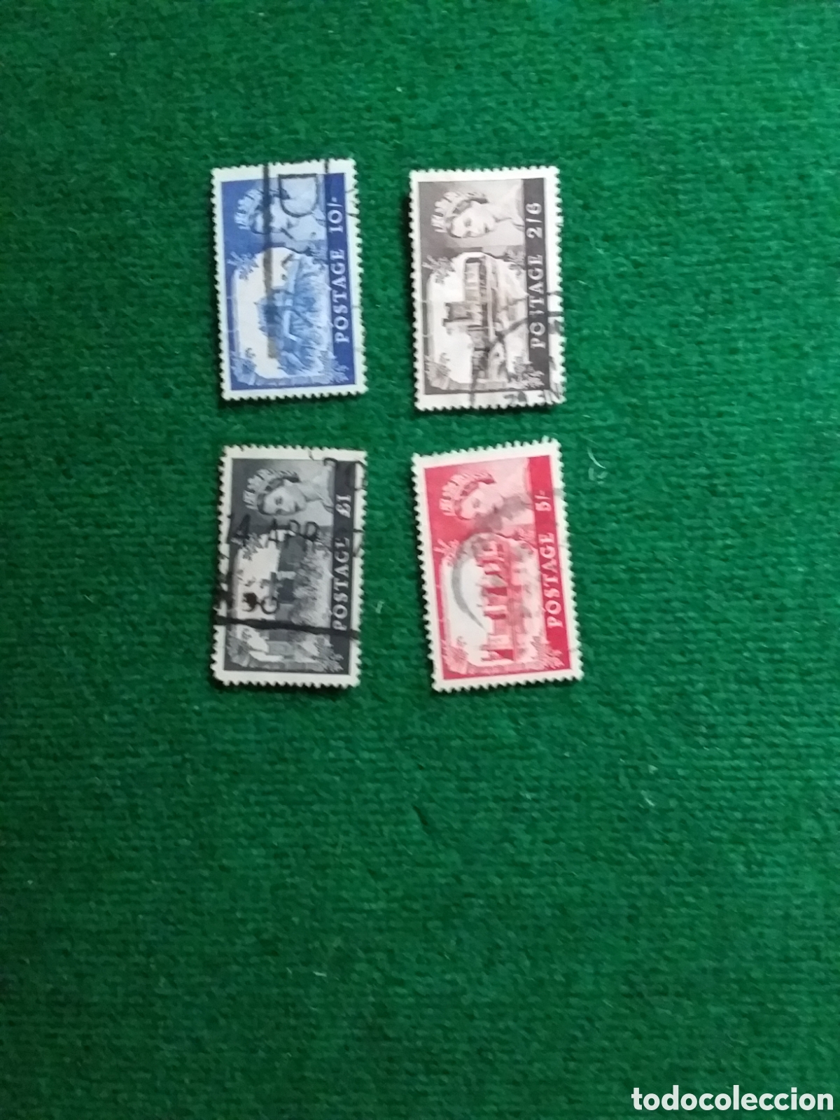 Sellos: GRAN BRETA&Ntilde;A SERIE CASTILLOS 1955 ALTO VALOR