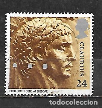 Sellos: 1993: Gran Breta&ntilde;a romana - &Aacute;ureo de Claudio. Bredgar (usado)