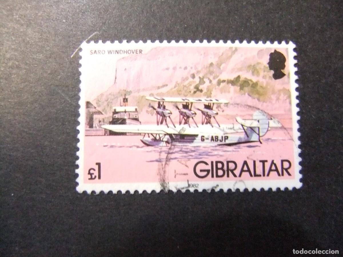 Sellos: 2 GIBRALTAR 1982 / SARO WINDHOVER / 451 FU - Foto 1