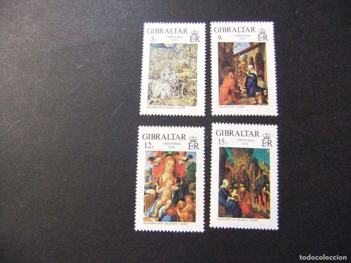 Sellos: 2 GIBRALTAR 1978 / / CHRISTMAS NO&Euml;L NAVIDAD / / YVERT 384 / 387 MNH