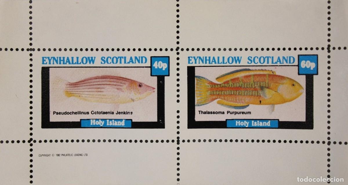 Sellos: GB LOCAL EYNHALLOW 1982 SHEET MNH FAUNA MARINA FISHES PECES POISSONS FISCHEN PESCI MARINE LIFE