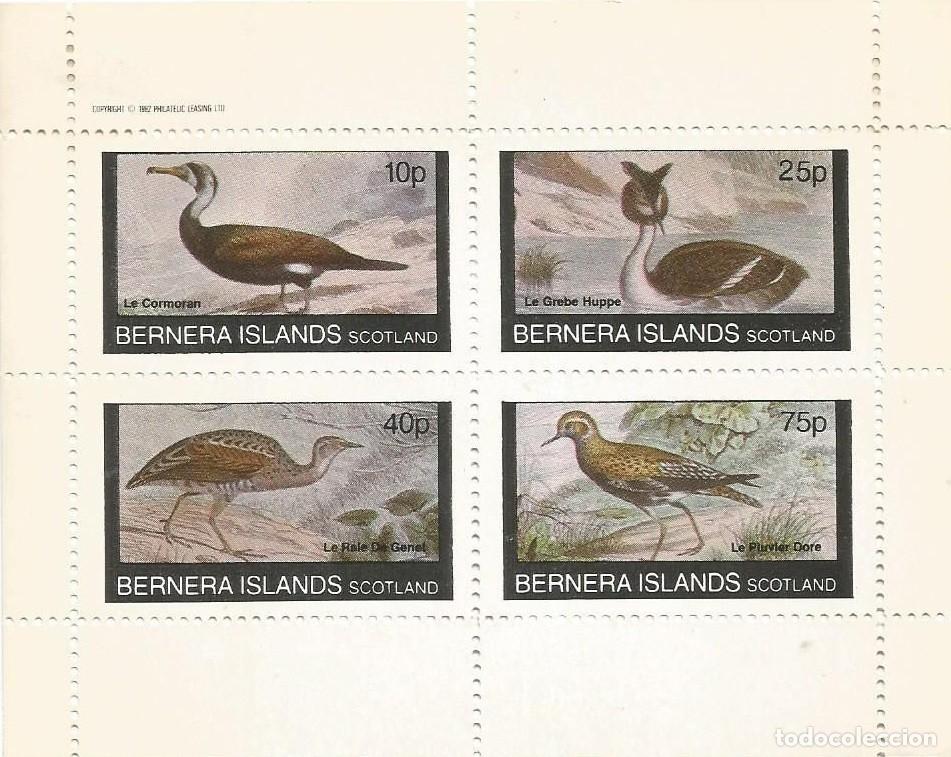 Sellos: GB LOCAL BERNERA 1982 SHEET MNH FAUNA AVES BIRDS PAJAROS OISEAUX UCCELLI PASSAROS VOGELS