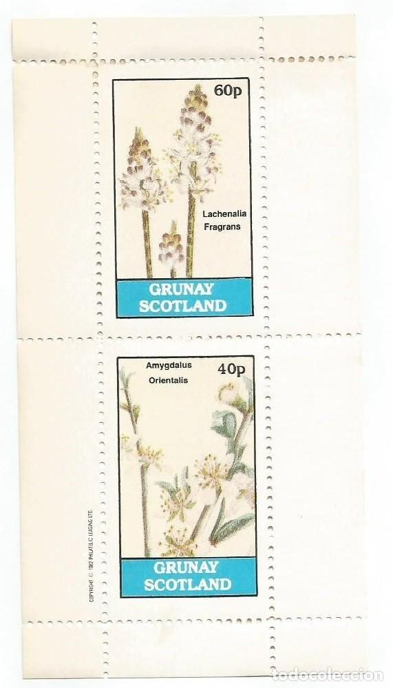 Sellos: GB LOCAL GRUNAY 1982 SHEET MNH FLORES FLOWERS FLEURS FIORI BLUMEN