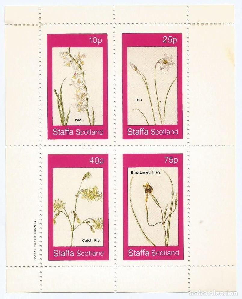 Sellos: GB LOCAL STAFFA 1982 SHEET MNH FLORES FLOWERS FLEURS FIORI BLUMEN
