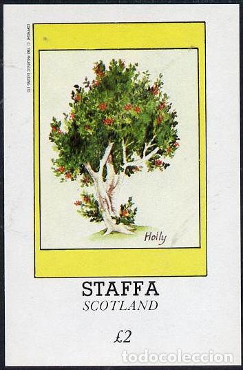 Sellos: GB LOCAL STAFFA 1982 SHEET MNH TREES ARBOLES ARBRES ALBERI BAUME ARVORES