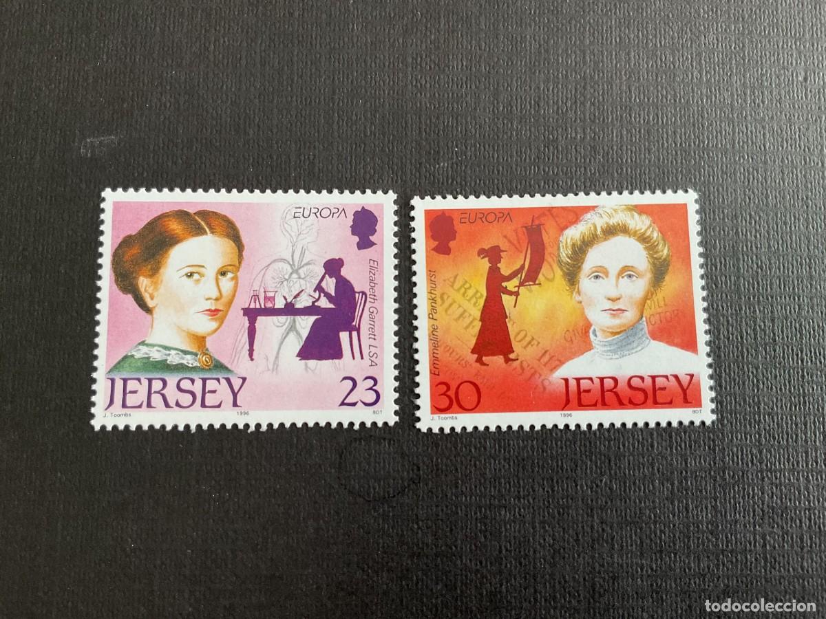 Sellos: JERSEY N&ordm; YVERT 733/4*** A&Ntilde;O 1996. EUROPA. MUJERES CELEBRES