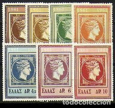Sellos: GRECIA 1961 CENTENARIOS NUEVOS **