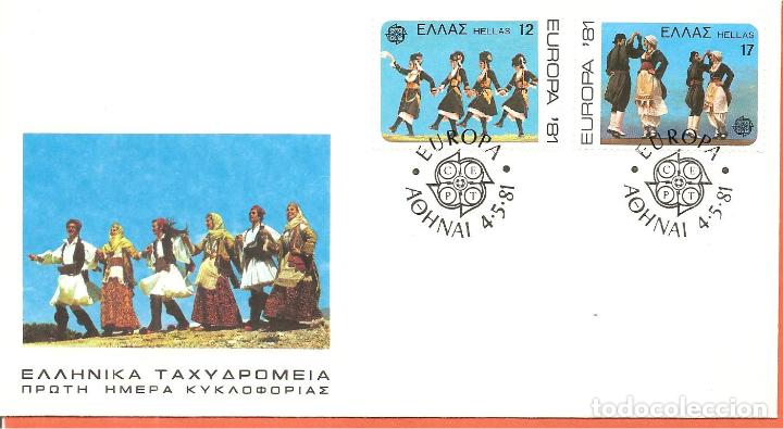 Sellos: SPD -FDC, GRECIA, TEMA EUROPA , FOLKLORE, 1981 - Foto 1