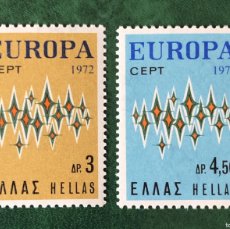 Sellos: GRECIA 1972 YVERT 1084/85 **NUEVO. EUROPA.