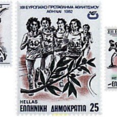 Sellos: 724393 HINGED GRECIA 1982 CAMPEONATOS DE EUROPA DE ATLETISMO EN ATENAS