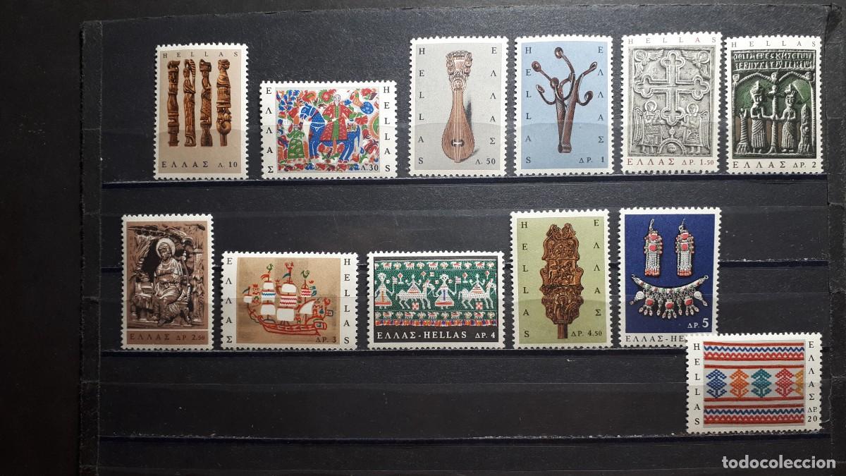 Sellos: GRECIA. A&Ntilde;O 1966. **. YVERT 899/910 - Foto 1