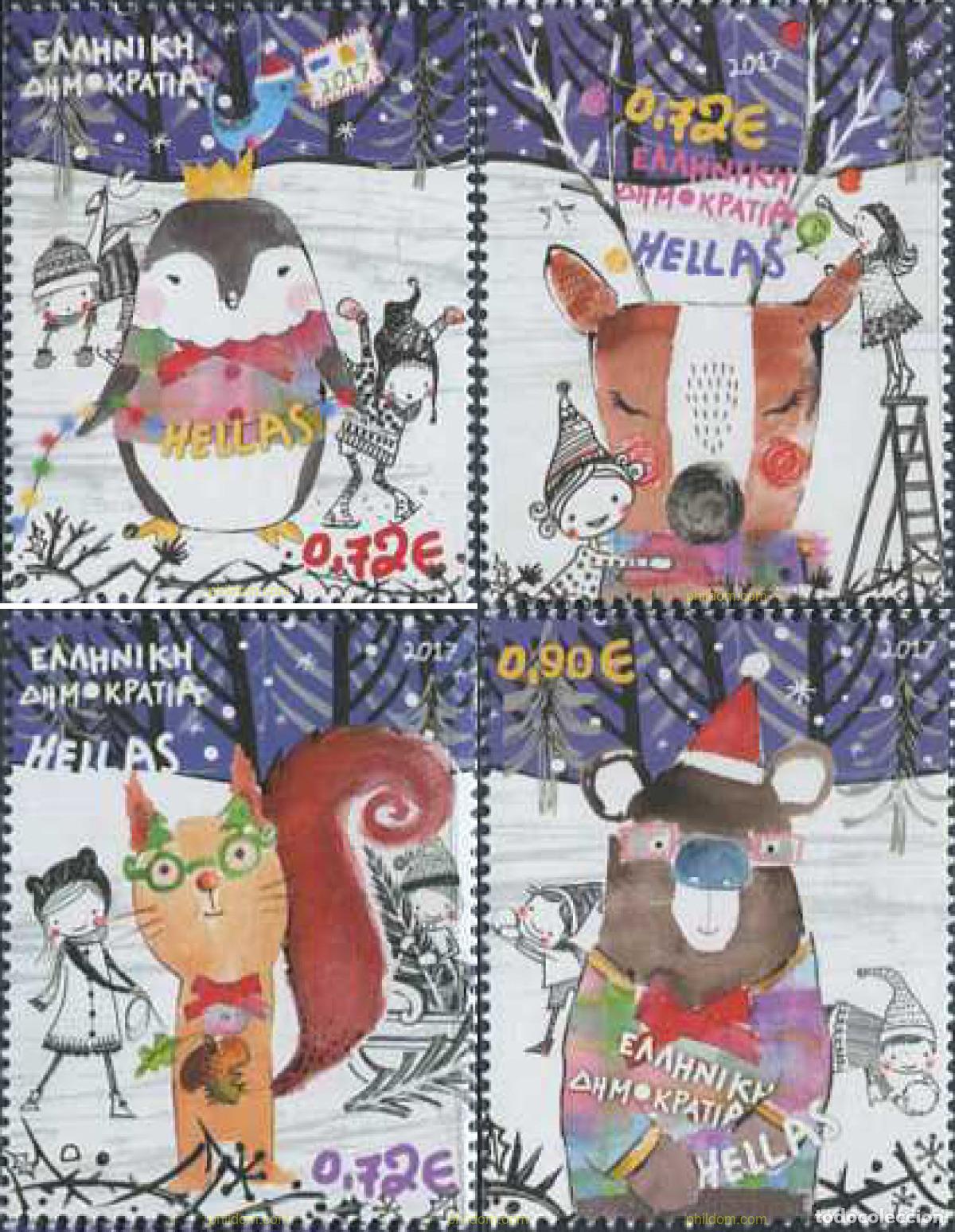 Sellos: 590614 MNH GRECIA 2017 NAVIDAD - Foto 1
