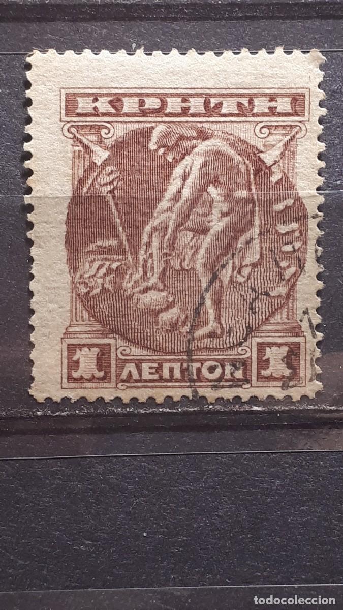 Sellos: CRETA. A&Ntilde;O 1900. &deg;. YVERT 1 - Foto 1