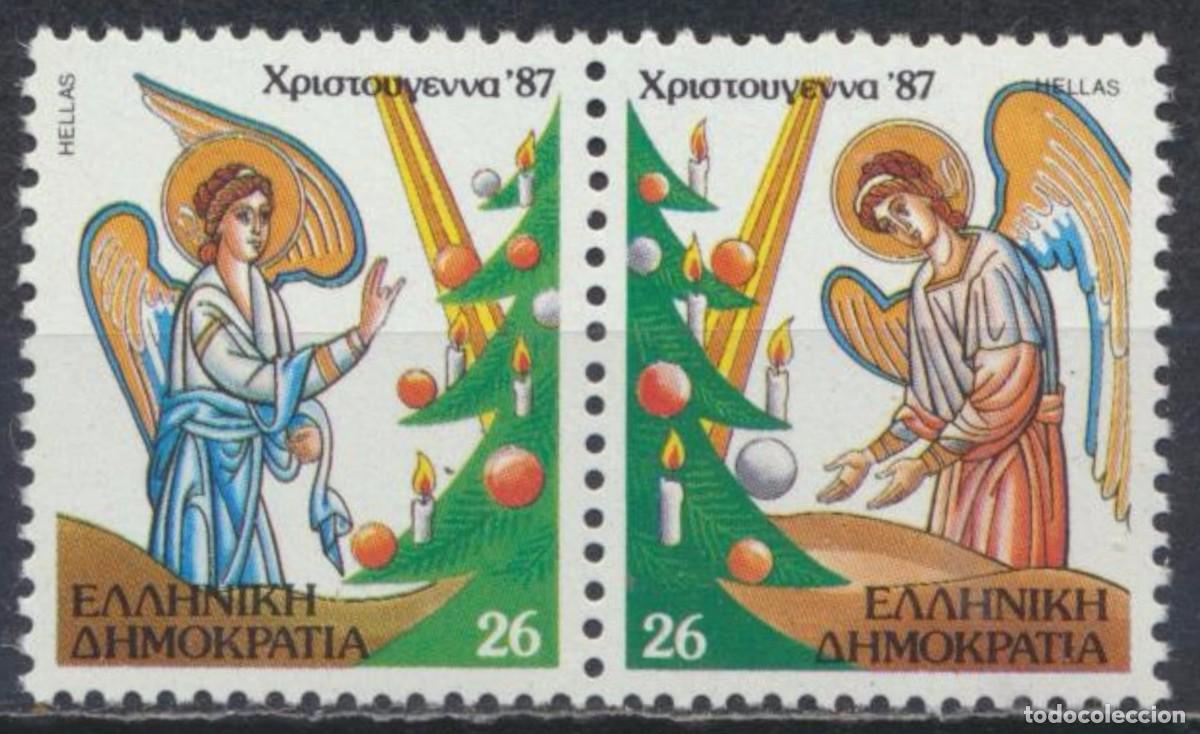 Sellos: GRECIA 1987 - NAVIDAD - NOEL - CHRISTMAS - YVERT 1650/1651**