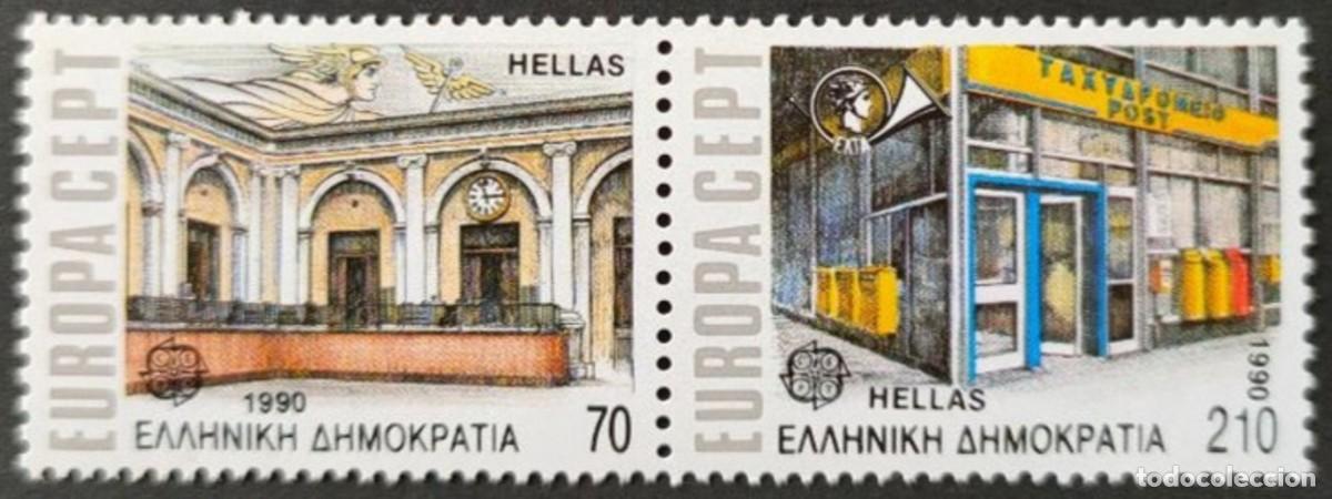 Sellos: GRECIA 1989 - EUROPA CEPT - YVERT 1726/1727** DENTADO 4 LADOS