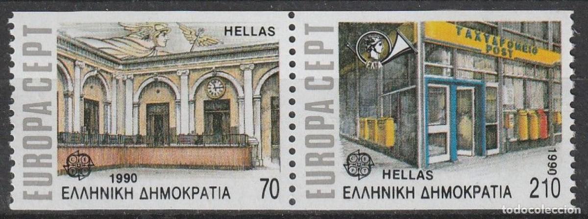 Sellos: GRECIA 1989 - EUROPA CEPT - YVERT 1728/1729** DENTADO 4 LADOS
