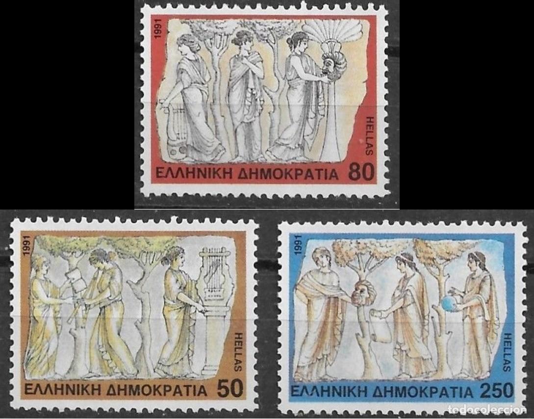 Sellos: GRECIA 1991 - LAS MUSAS GRIEGAS - YVERT 1760/1762**