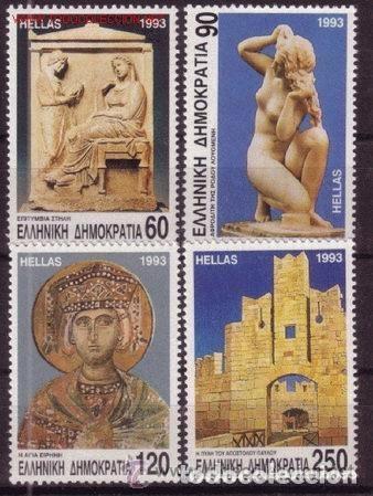 Sellos: GRECIA 1993 - 2500 ANIVERSARIO DE LA FUNDACION DE LA CIUDAD DE RODAS - YVERT 1813/1816