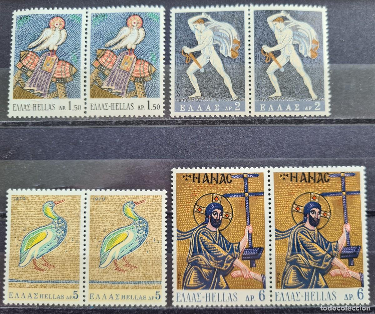 Timbres: Serie de sellos nuevos de Grecia 1970: mosaicos