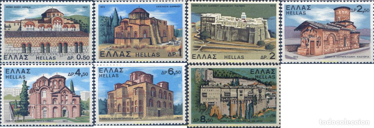 Sellos: 132873 MNH GRECIA 1972 IGLESIAS Y MONASTERIOS