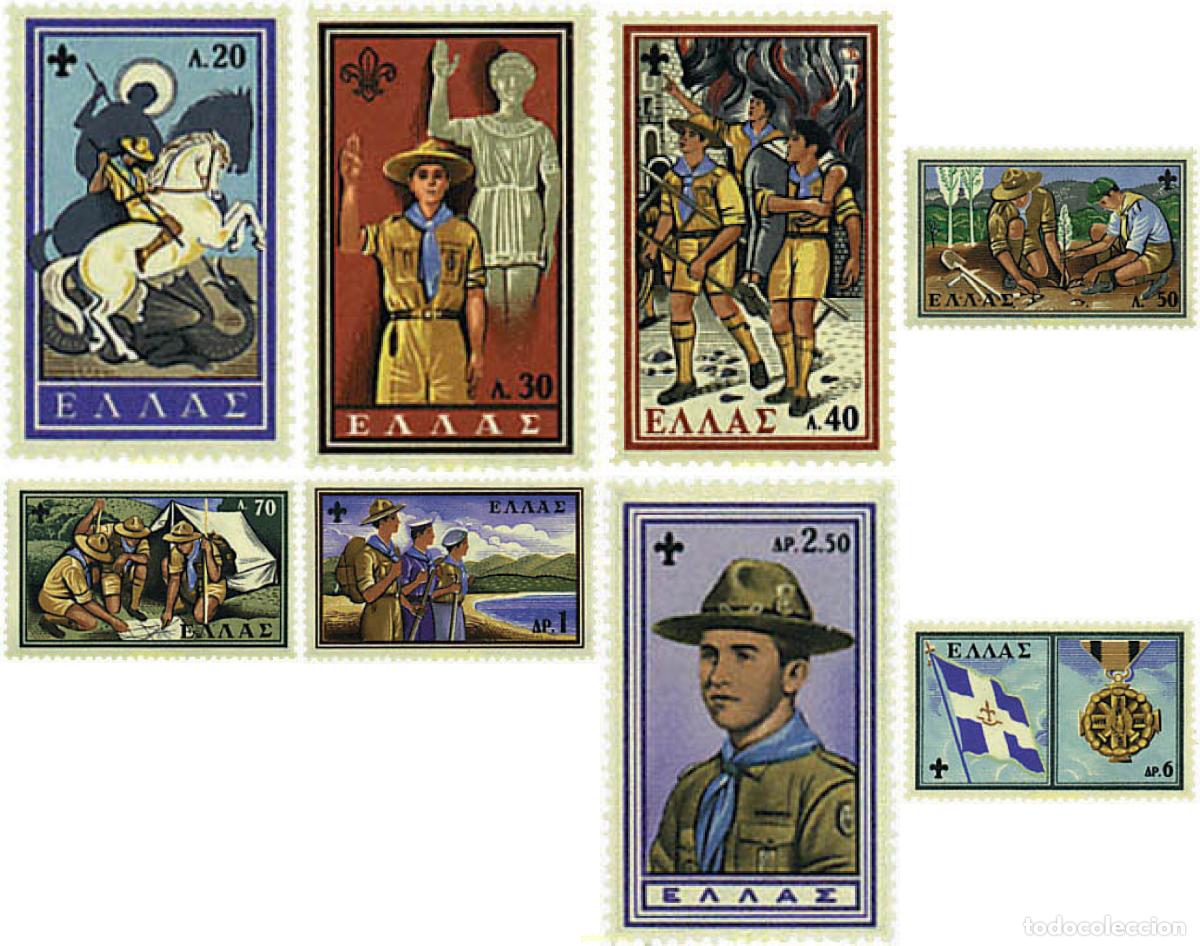Sellos: 654876 HINGED GRECIA 1960 50 ANIVERSARIO DEL ESCULTISMO NACIONAL
