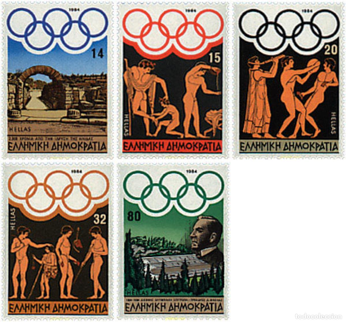 Sellos: 66023 MNH GRECIA 1984 23 JUEGOS OLIMPICOS VERANO LOS ANGELES 1984