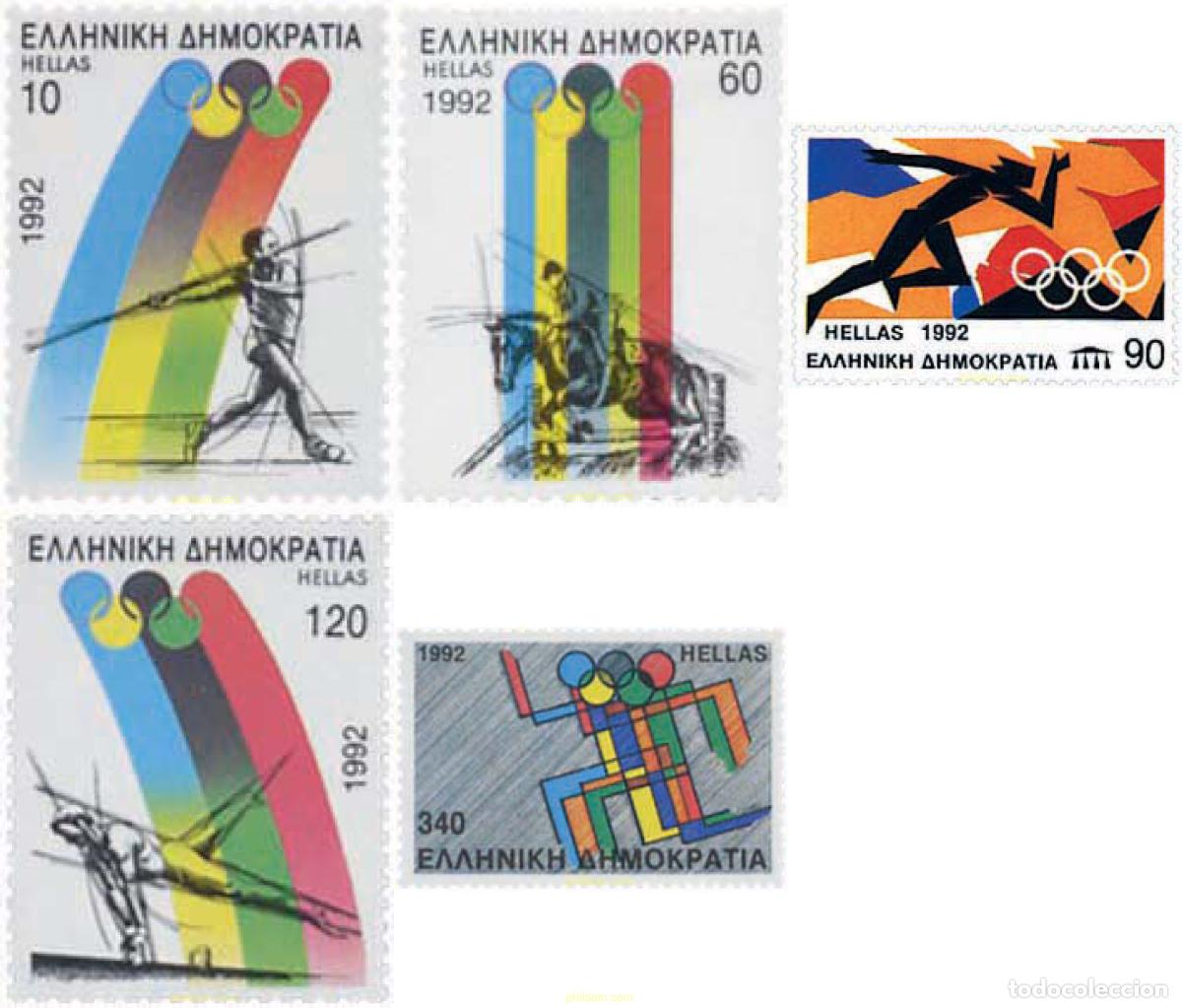 Sellos: 66081 MNH GRECIA 1992 25 JUEGOS OLIMPICOS VERANO BARCELONA 1992