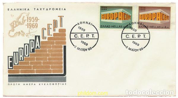 Sellos: 23614 MNH GRECIA 1969 EUROPA CEPT. 10 ANIVERSARIO DE LA CEPT