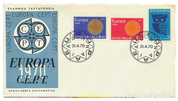 Sellos: 23634 MNH GRECIA 1970 EUROPA CEPT. SOL FLAMANTE