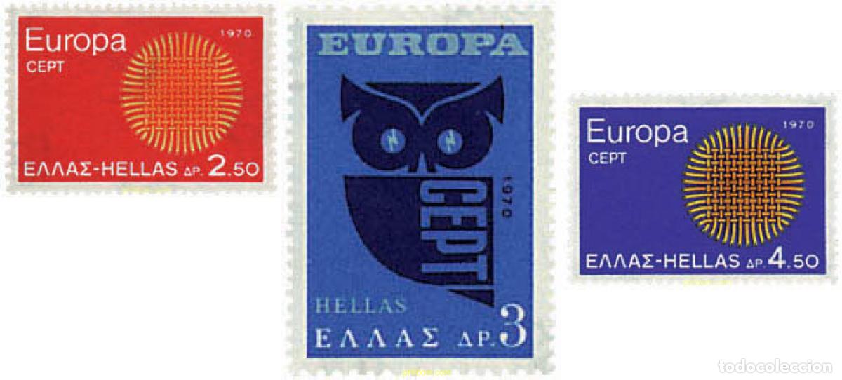 Sellos: 62207 MNH GRECIA 1970 EUROPA CEPT. SOL FLAMANTE