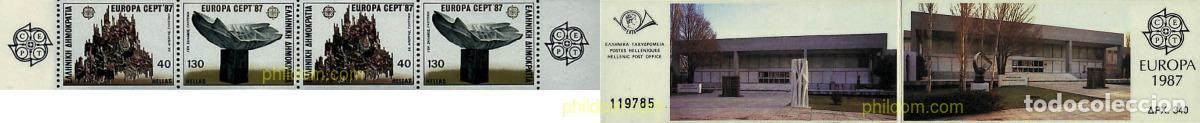 Sellos: 2363 MNH GRECIA 1987 EUROPA CEPT. ARQUITECTURA MODERNA