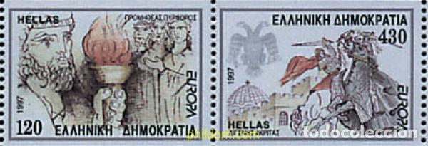 Sellos: 25807 MNH GRECIA 1997 EUROPA CEPT. CUENTOS Y LEYENDAS