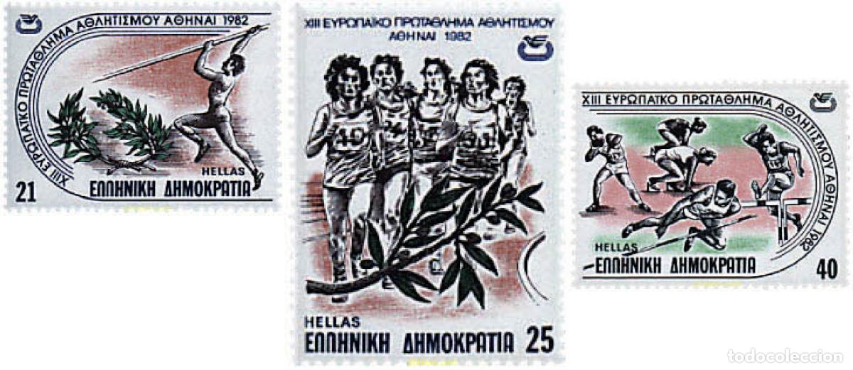 Sellos: 66021 MNH GRECIA 1982 CAMPEONATOS DE EUROPA DE ATLETISMO EN ATENAS